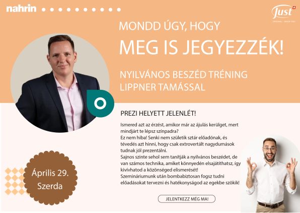 KÉPZÉS - Nyilvános beszéd tréning